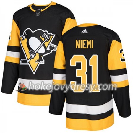 Pánské Hokejový Dres Pittsburgh Penguins Antti Niemi 31 Adidas 2017-2018 Černá Authentic